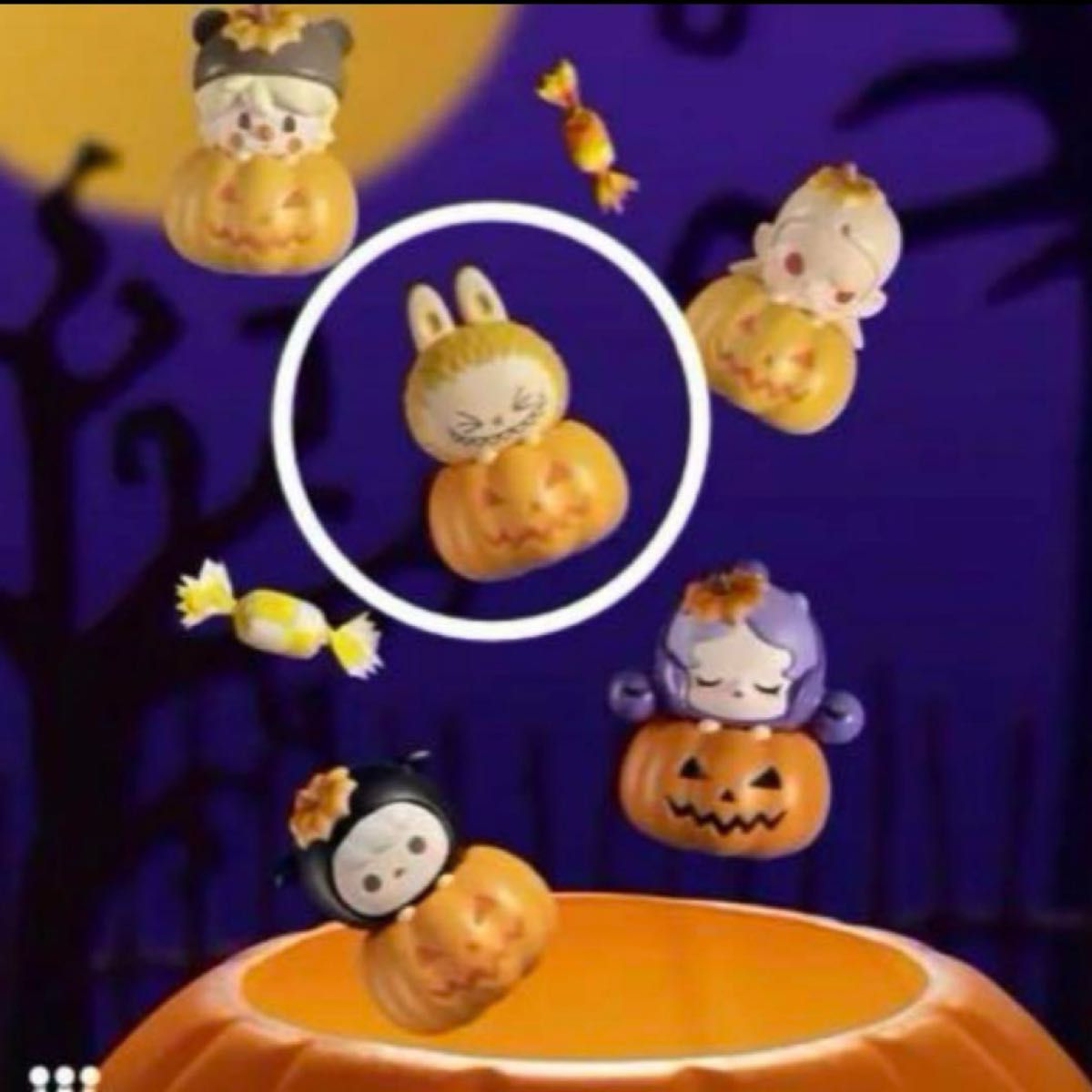 ラブブ/スカルパンダ 2点セット POPMART ハロウィン ポップビーン ラブブ スカルパンダ 2個