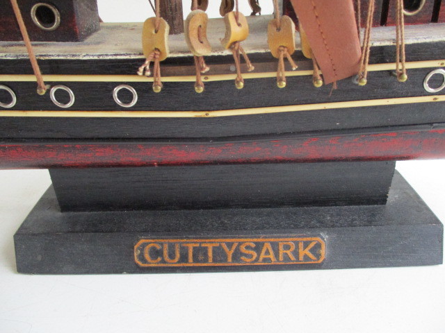 ★模型★『ＣＵＴＴＹ ＳＡＲＫ・カティーサーク』★イギリス★帆船★インテリア★アンティーク★美術★完成品★_画像7