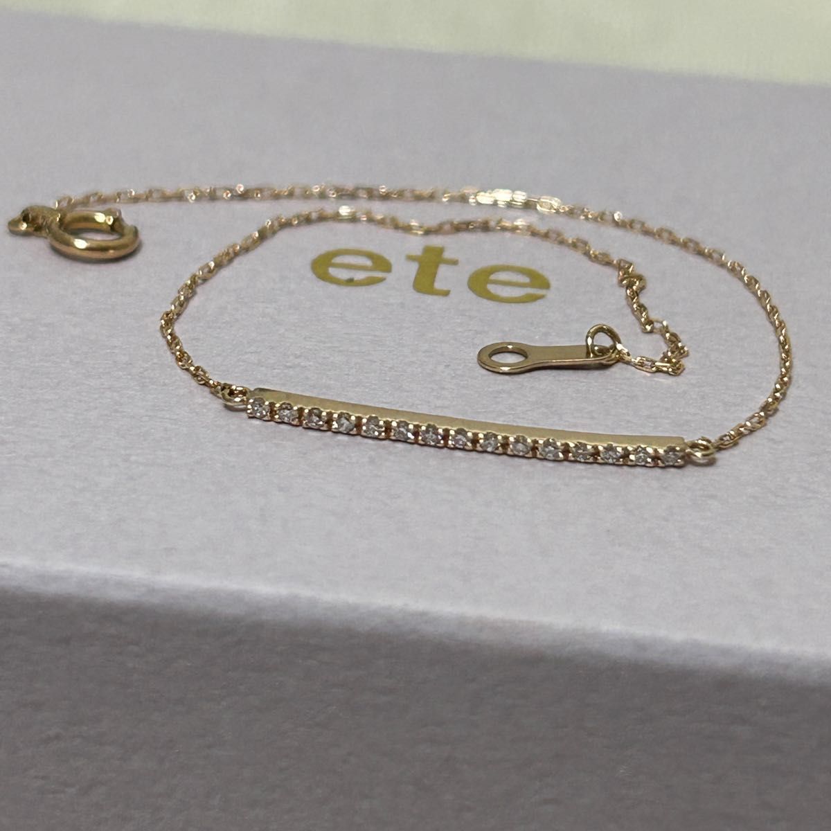 VINTAGE★ ETTE ダイヤ ブレスレット K18PG ★ABランク ete エテ K18PG ダイヤブレスレット|Yahoo!フリマ(旧PayPay