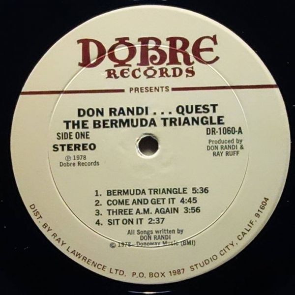 シュリンク残り◆Don Randi And Quest - Bermuda Triangle◆ドラムブレイク◆Dobre Records / DR-1060_画像3