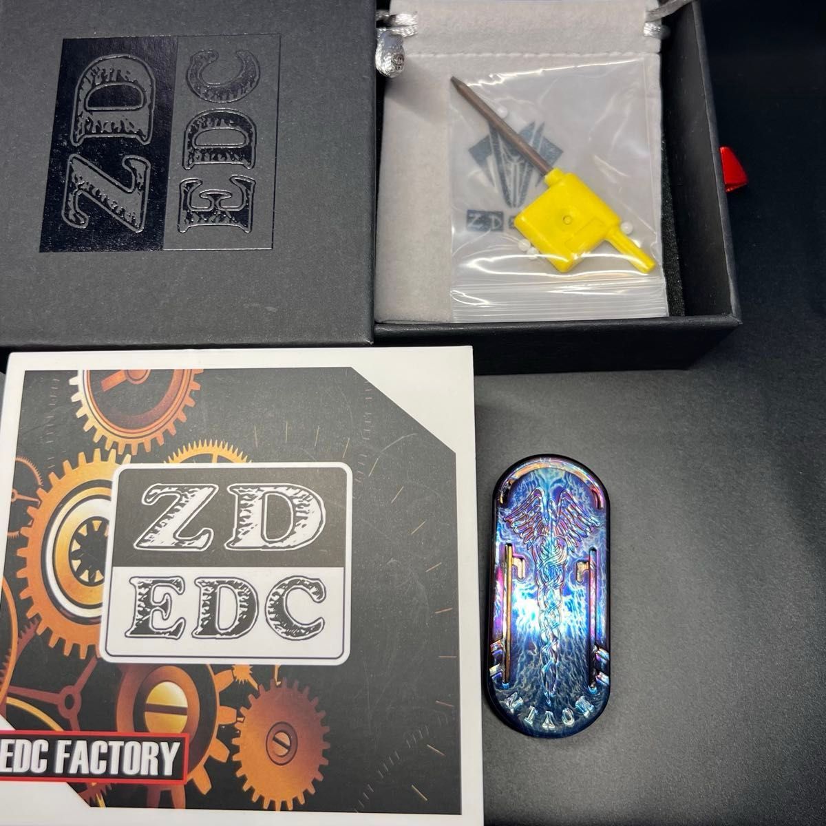 「正規品」ZD Scepter 音叉EDCフィジェットトイ 双音叉入り チタン製 正規品」ZD Scepter 音叉 EDC フィジェットトイ チタン製