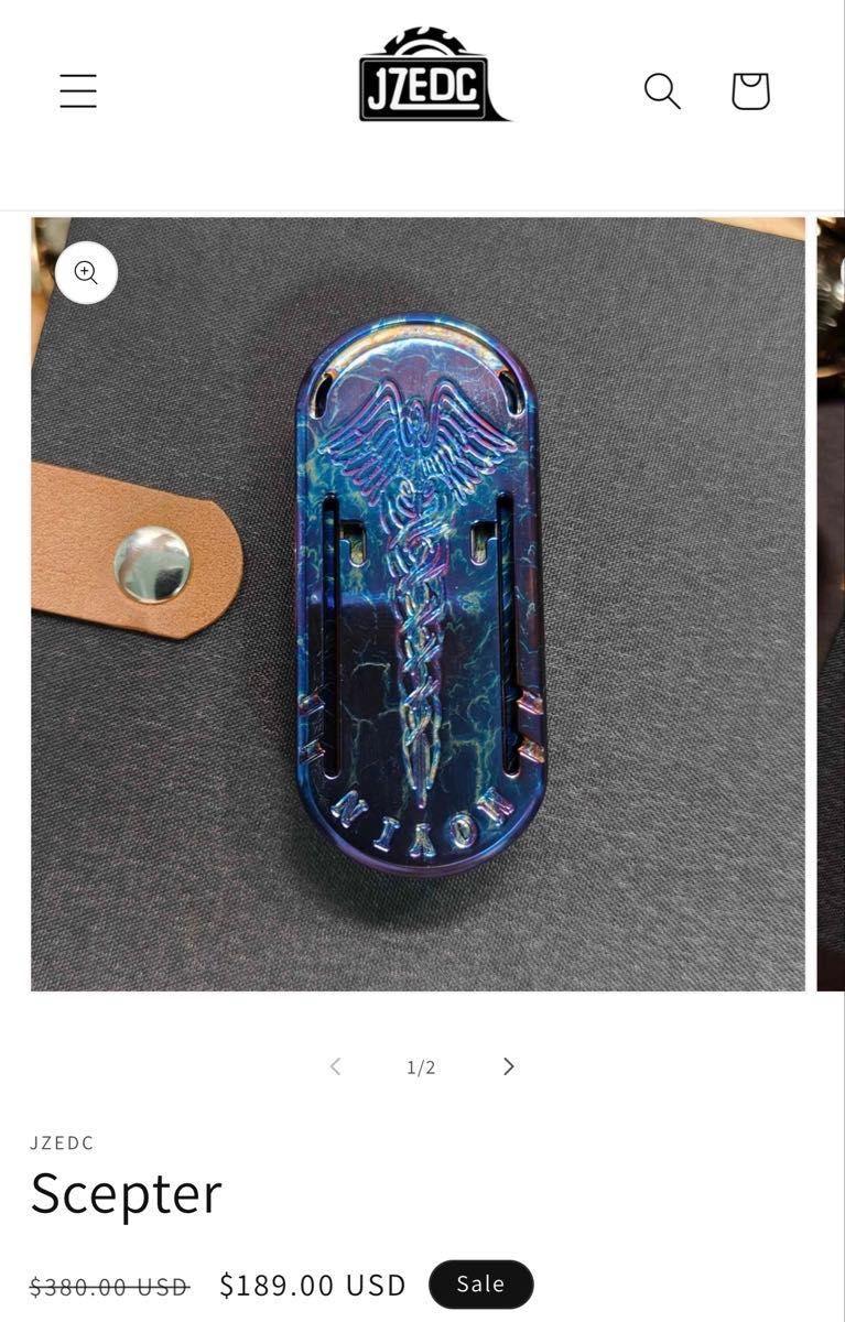 に*ん様 「50%オフ!」ZD 音叉EDCフィジェットトイ 双音叉入り チタン製 正規品」ZD Scepter 音叉 EDC フィジェットトイ チタン製