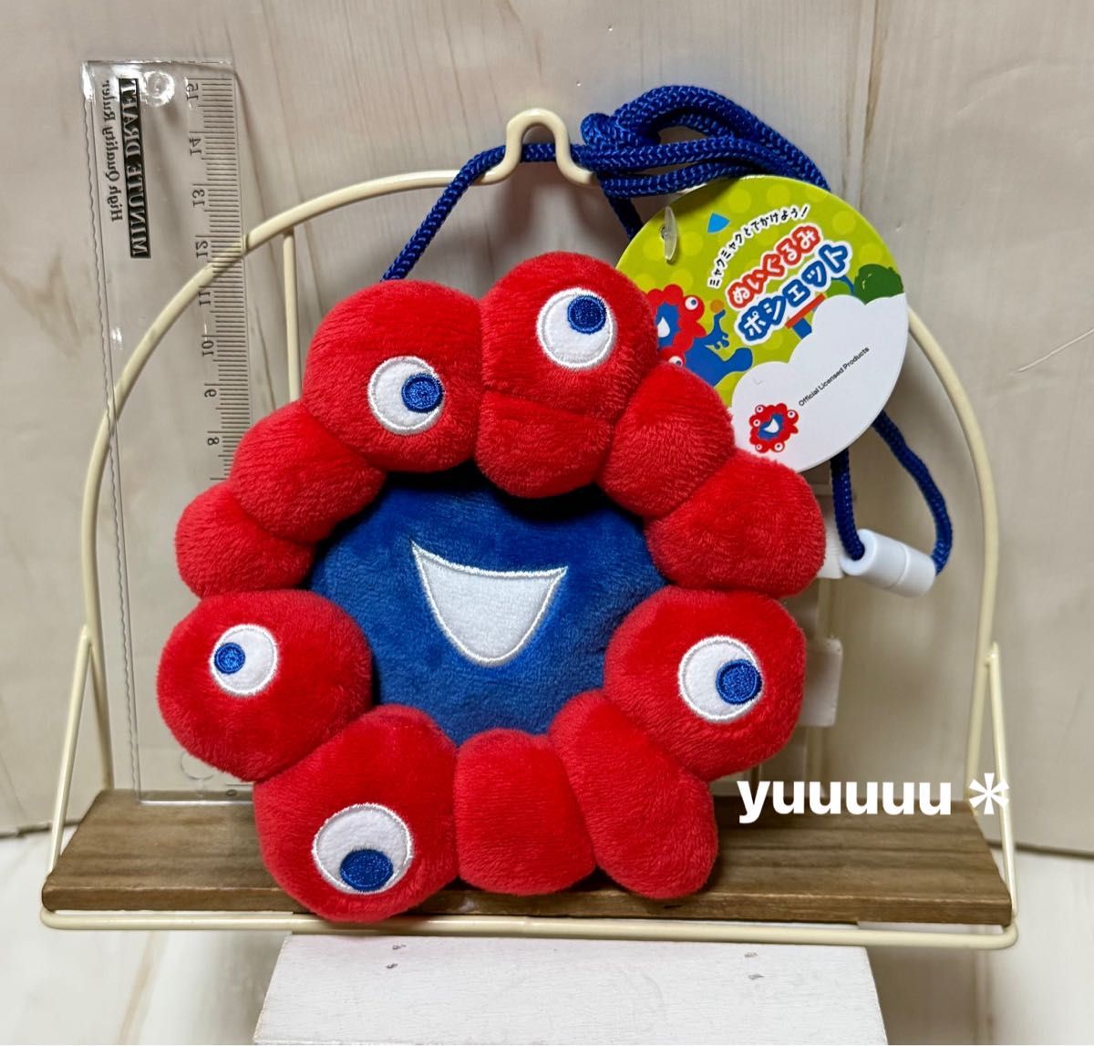 ぬいぐるみポシェット ミャクミャク ミャクミャク ぬいぐるみ ポシェット ポーチ フェイス 新品 万博