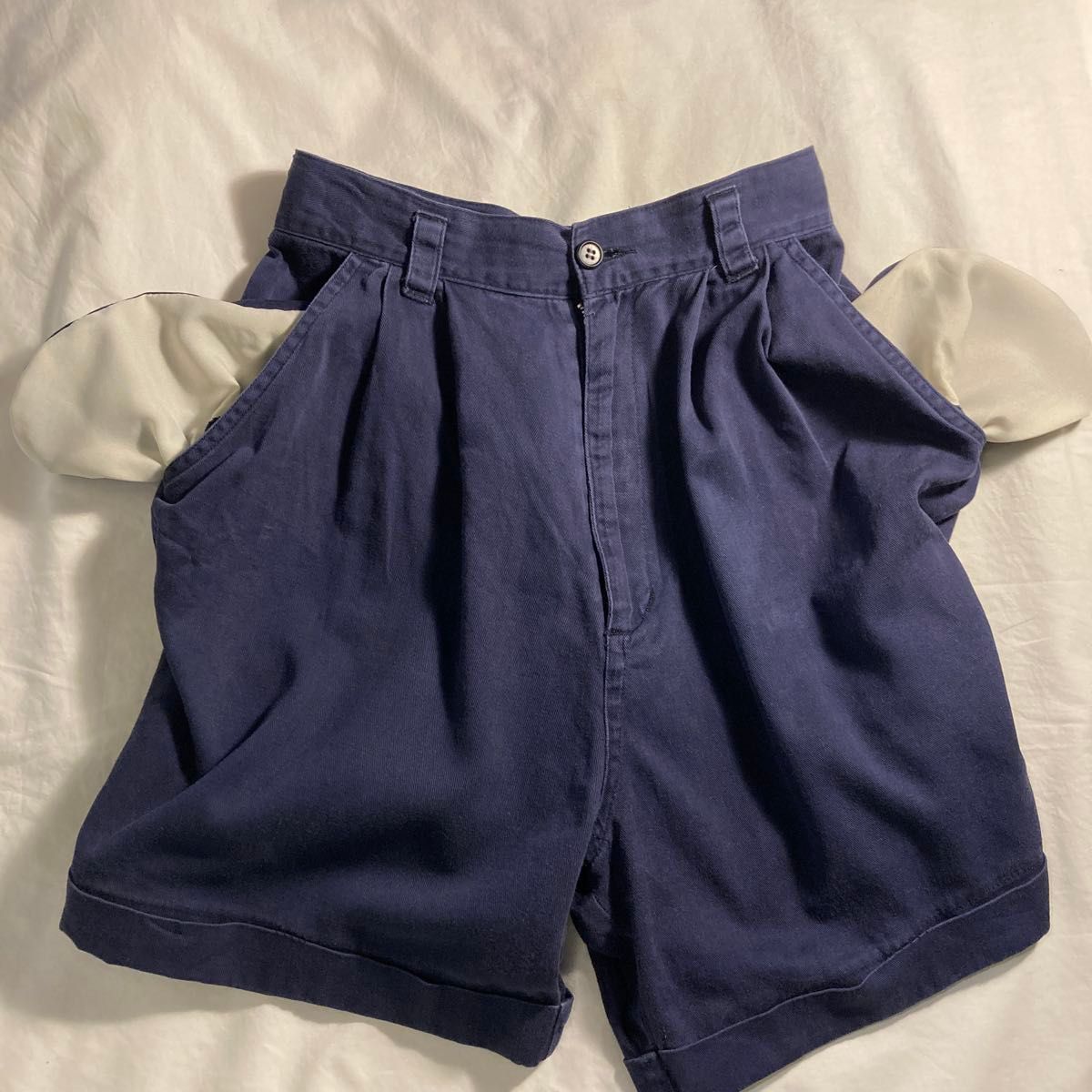 【美品】SEA JAPAN ハーフパンツ ショートパンツ ネイビー 最先端 JAPAN 美品】SEA ハーフパンツ ネイビー ショートパンツ