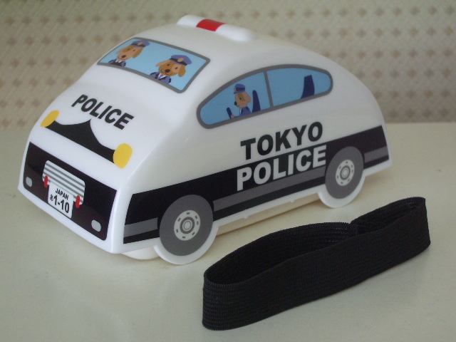 レア◆東京 警察 ポリスカー パトカー 立体 型 お 弁当箱◆ランチボックス レンジ可の画像1