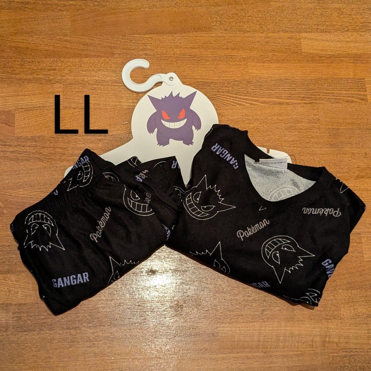 ポケモン ゲンガー ルームウェア 上下セット セットアップ LL パイル 半袖 ポケモン ゲンガー ルームウェア 上下セット セットアップ LL