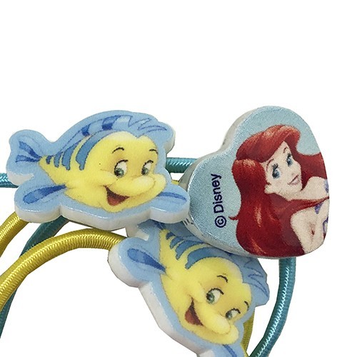  including carriage Ariel hair elastic Heart franc da-4PC 14380 Little Mermaid Disney Princess Disney rubber hair accessory child girl 