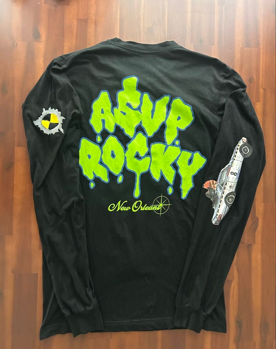 激レアMidnight Studios × A$AP RockyロンT M 激レア】Midnight Studios × A$AP Rocky ロングスリーブTシャツ