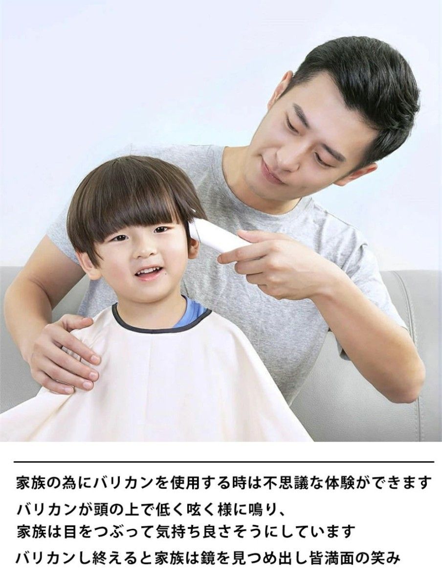 電動バリカン Type-C USB充電式 コードレス ヘアカッター 電動バリカン メンズ レディース キッズ 