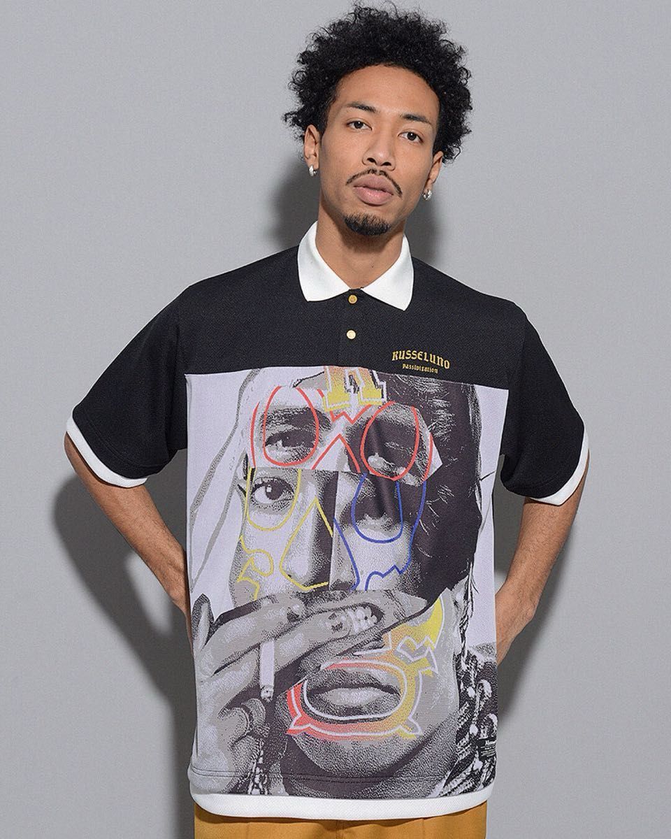 美品 ラッセルノ 完売品 LEGENDS JQ LOOSE FIT POLO 美品 ラッセルノ 完売品 LEGENDS JQ LOOSE FIT POLO ゴルフ