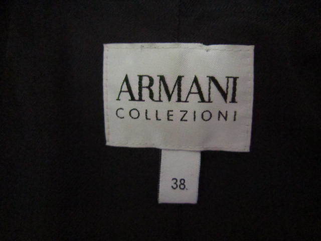 AD48★ARMANI COLLEZIONI(アルマーニ・コレツィオーニ)★2Bテーラードジャケット/size38/ローマ製_画像4