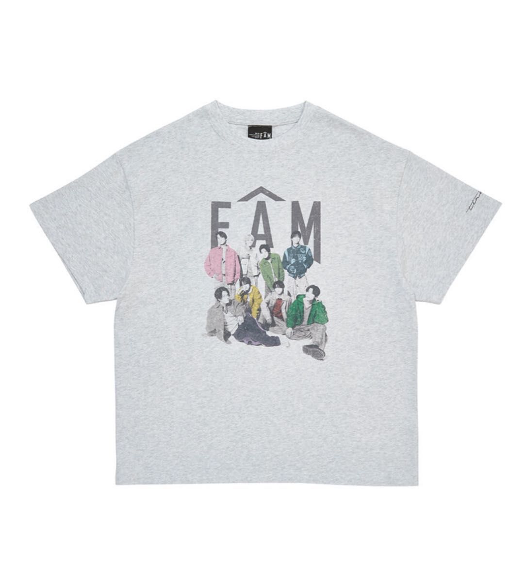 【新品未開封】タイムレス FAM Tシャツ チャコールグレー 1点 timelesz Tシャツ タイムレス ツアー FAM グッズ 新品未開封