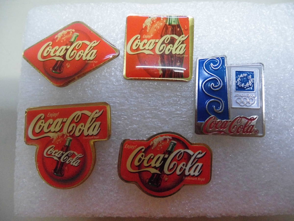 Coca-Cola / コカコーラ　ピンバッジ　5点セット_画像1