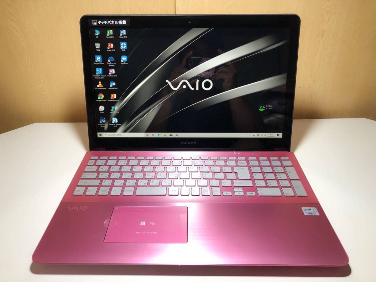  SONY VAIO Fit 15 SVF15A18CJP タッチパネル Core i7-3537U 8G 新品SSD512 Win10 NVIDIA GeForce GT 735Mブルーレイカメラ Office2016_画像2