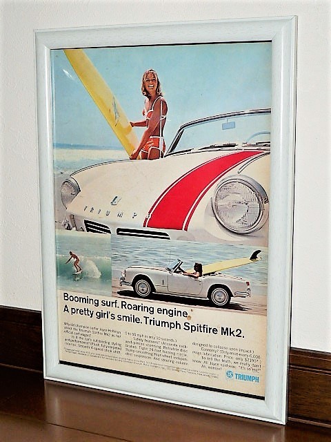 1967 год USA \'60s иностранная книга журнал реклама рамка товар Triumph Spitfire Mk2 Triumph spito fire ( A4 размер )