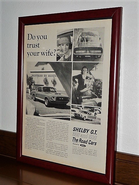 1967 год USA иностранная книга журнал реклама рамка товар she рубин GT350 GT500 Shelby Cobra Cobra / Ford Ford Mustang Mustang (A4 размер )