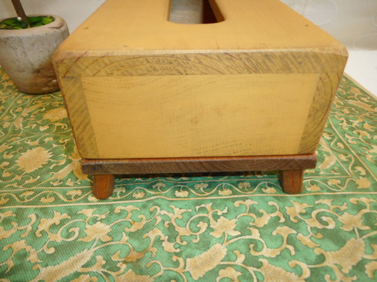  handmade hand made wooden teshu box yellow group Country style tolepainting remake stock goods 