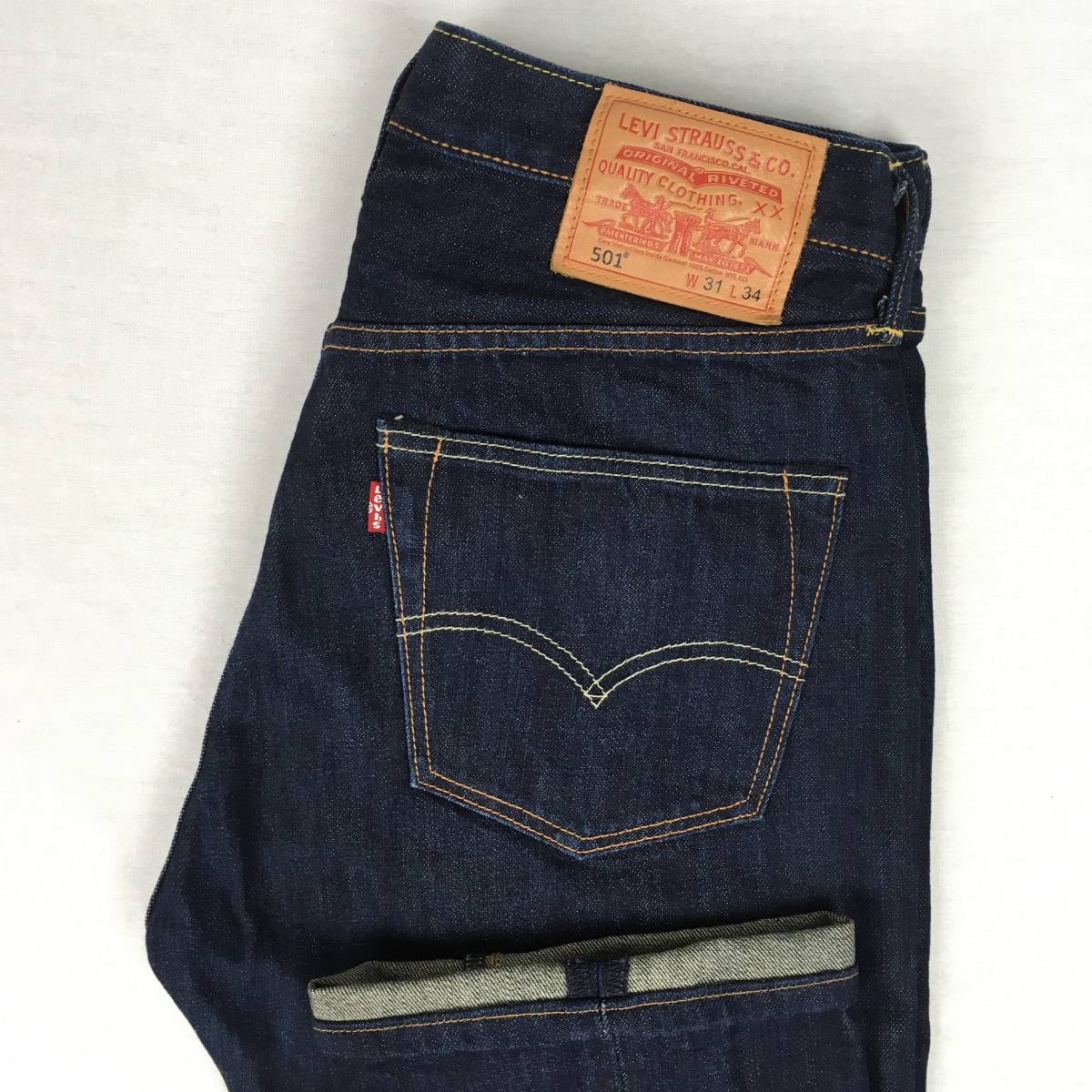 Levi's リーバイス 501 00501-1175 レギュラー ストレート デニム パンツ ジーンズ W31 L34 ボタンフライ 革パッチ_画像1