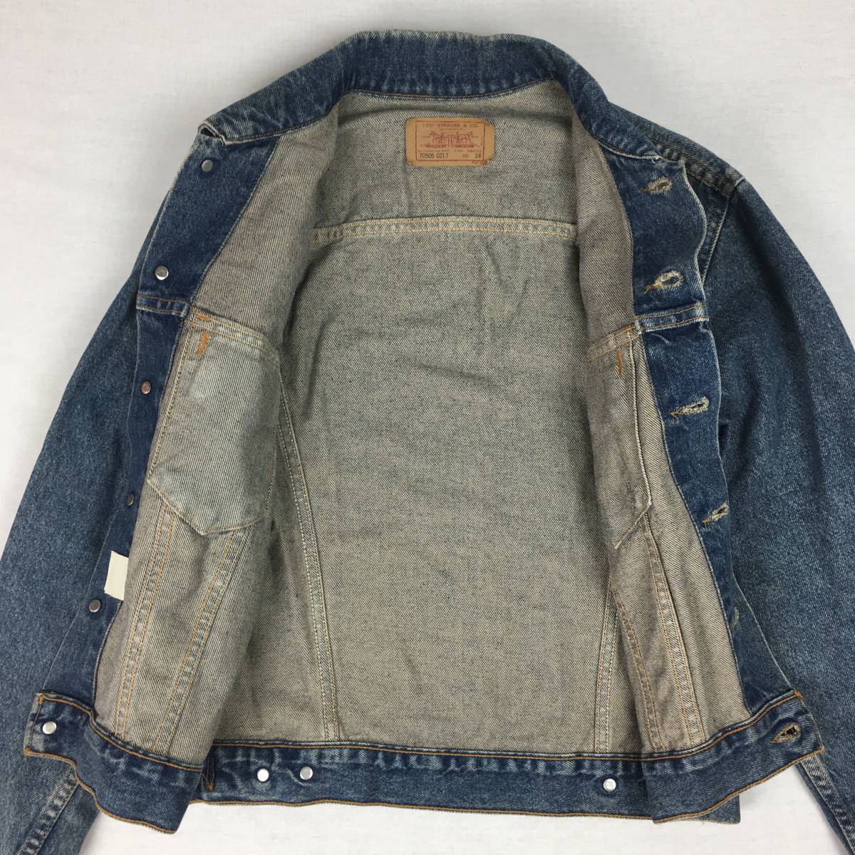 Levi's リーバイス 70505-0217 4th 米国製 95年 ジージャン サイズ36 デニムジャケット Gジャン 刻印715_画像8