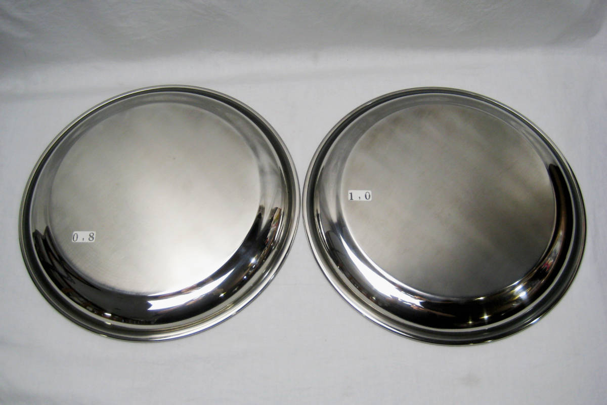 ヤフオク ステンレス トレー お盆 トレンチ 丸盆 5サイズ ヤフオク ステンレス トレー お盆 トレンチ 丸盆 5サイズ