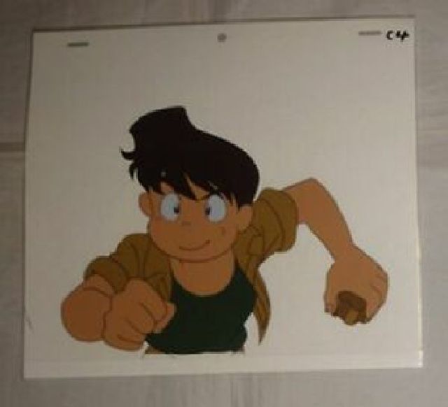  rare Mirai Shounen Conan II Taiga adventure cell picture 2 pieces set Taiga runs 