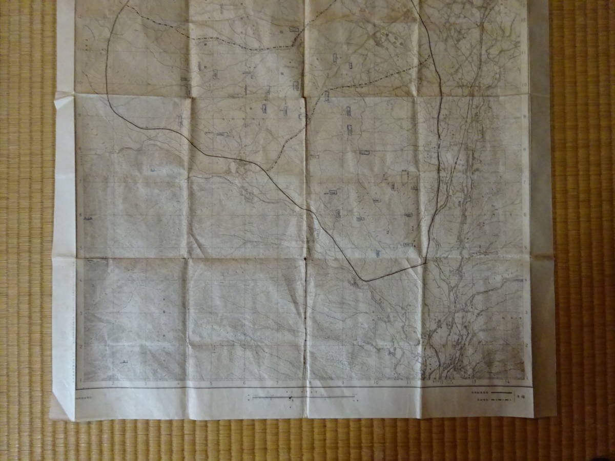 (7) war hour middle, army . use was done old map [ Showa era 18 year 5 month Fuji hem ... place . feather . one . land .] etc. . equipped. Shizuoka prefecture inspection ; futoshi flat . war 