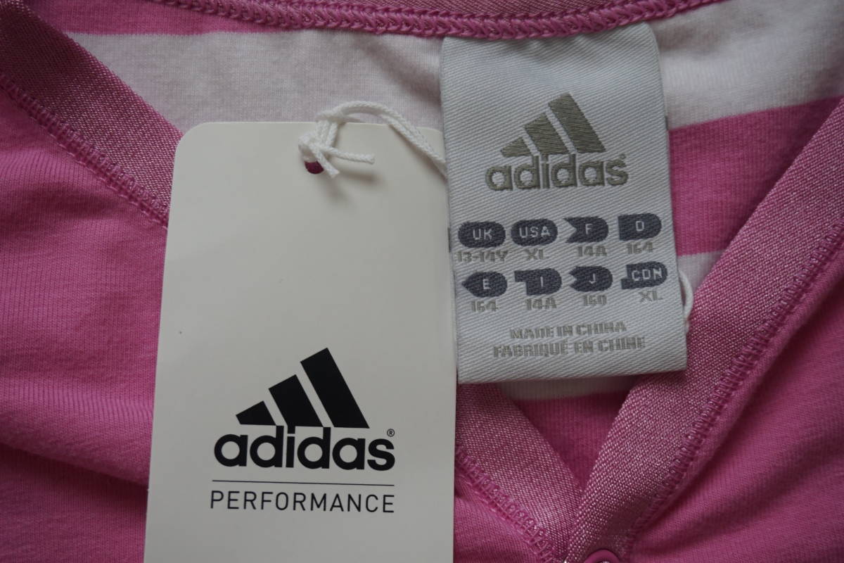  новый товар [ adidas Adidas ] футболка с длинным рукавом * size 160cm