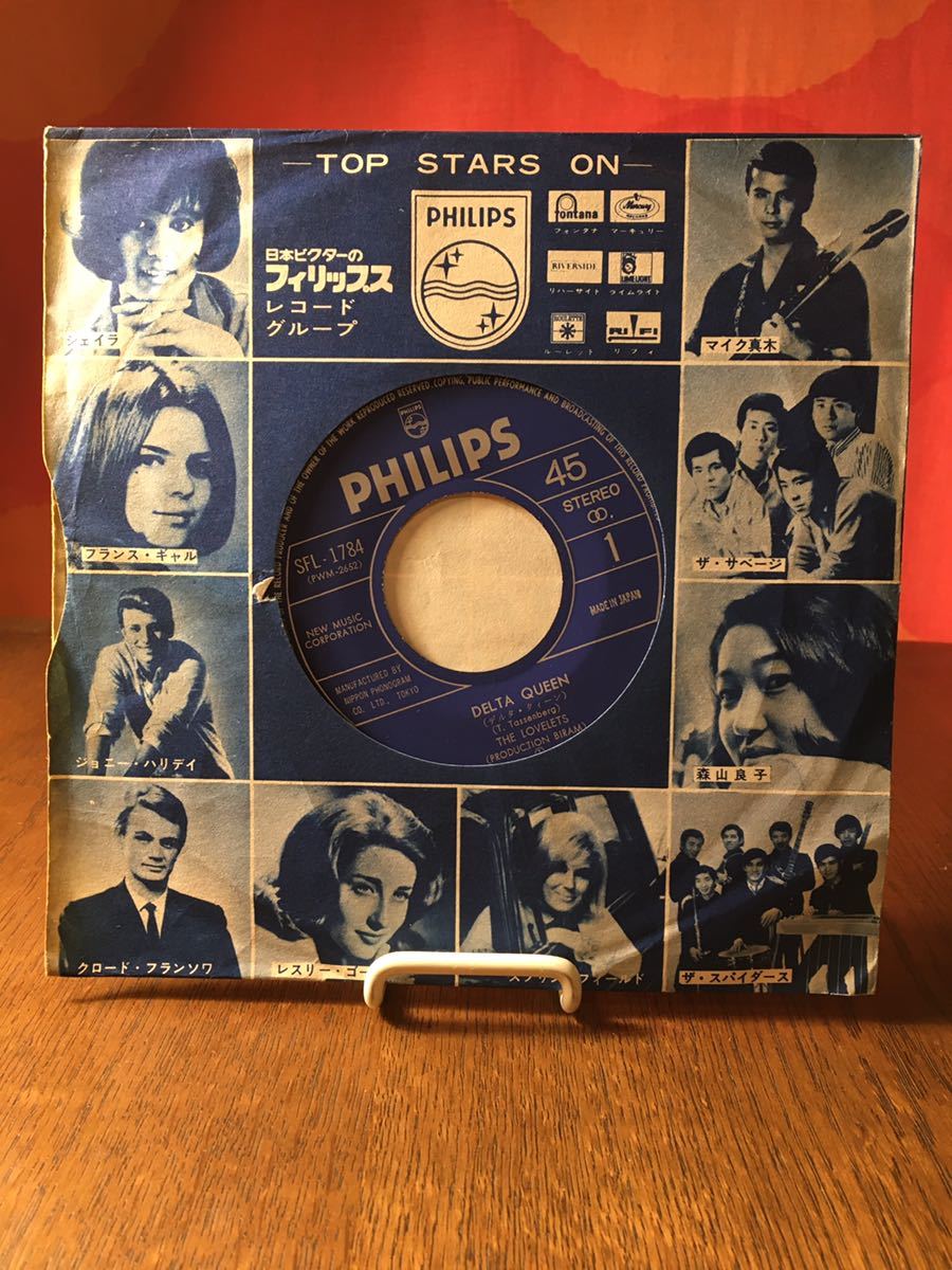 ジャケなし盤のみ　 THELOVELETSデルタクイーンdeltaqueenスロウラブslowlove/フィリップスシングルレコード45rpm_画像1