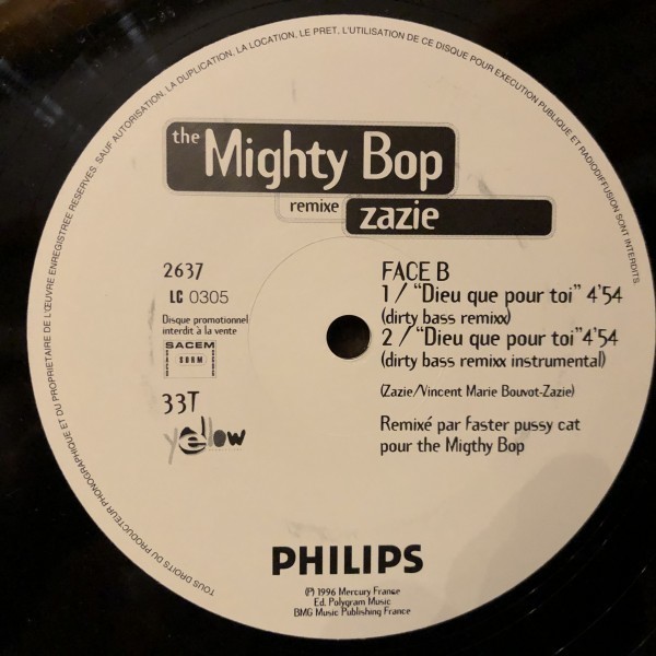 The Mighty Bop Remixe Zazie / The Mighty Bop Remixe Zazie_画像3