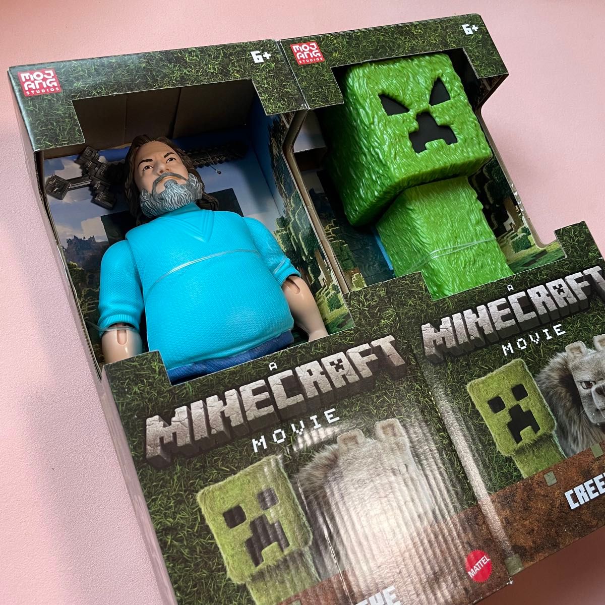 マインクラフト 映画 フィギュア 3種セット スティーブ クリーパー スケルトン 新品 マイクラ 映画 スティーブ クリーパー 30cmフィギュア