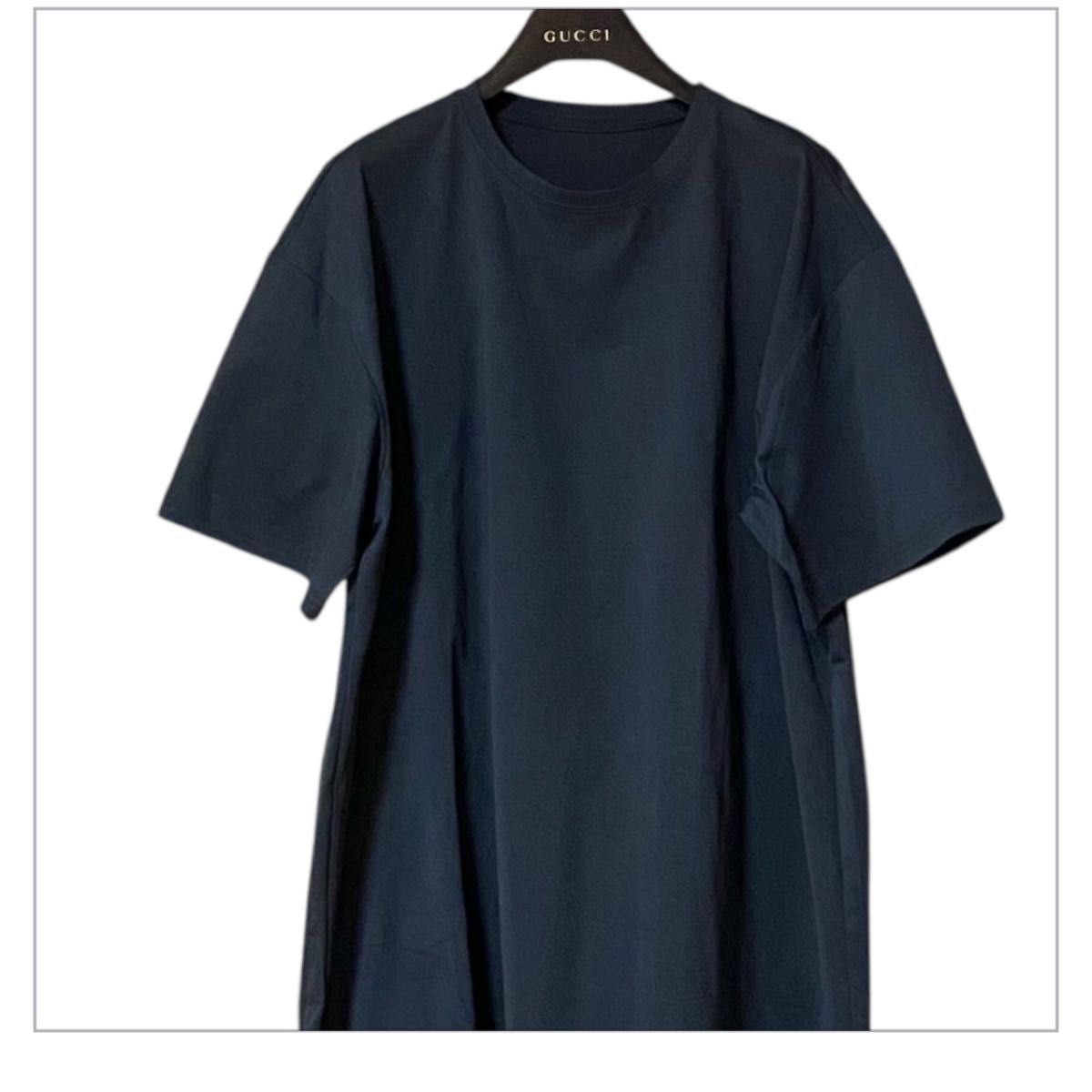 【美品】DAZY トップス×チュールスカート ドッキングワンピース XL  異素材切り替え　ドッキング　ディジー　黒　シースルー
