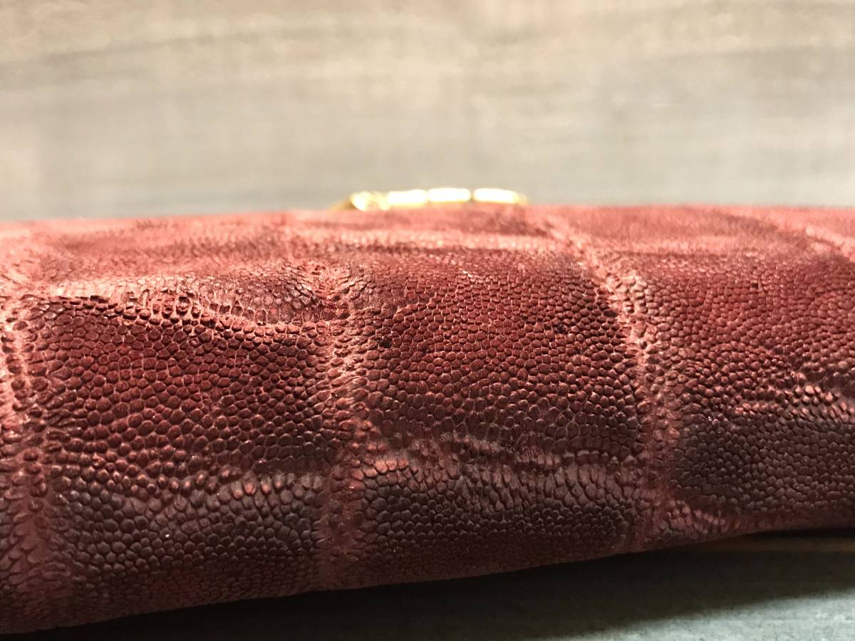 レザーウォレット ゾウ革 サドルレザー ラウンドウォレット 象革 革財布 長財布 レザークラフト ハンドメイド 限定品 新品未使用 即決 _画像4