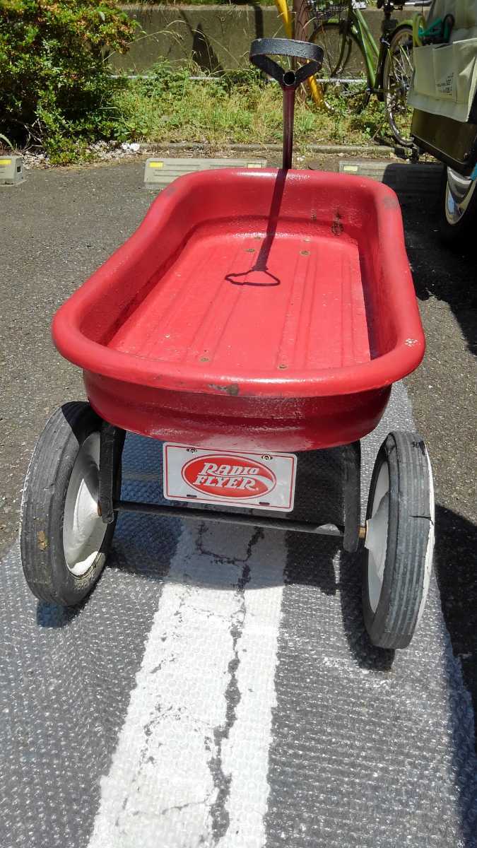 お宝　ラジオフライヤー　ビンテージ　クラシック　radio flyer 激レア　レトロ　ワゴン　カート　アメリカ　入手困難　アンティーク　希少_画像6