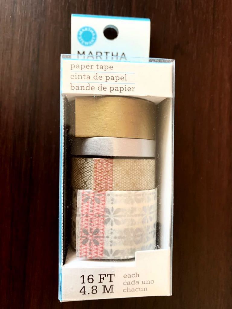 マーサスチュワート MARTHA STEWART ペーパーテープ ステーショナリー デコレーション コラージュ ラッピング_画像1