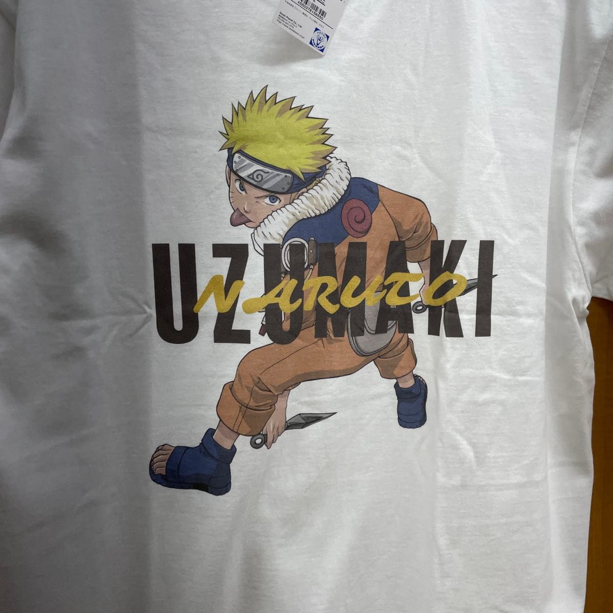 ナルト オーバーサイズTシャツ 白 naruto アニメT 海外公式 ナルト NARUTO Tシャツ XL 半袖 ホワイト 半袖Tシャツ アニメT