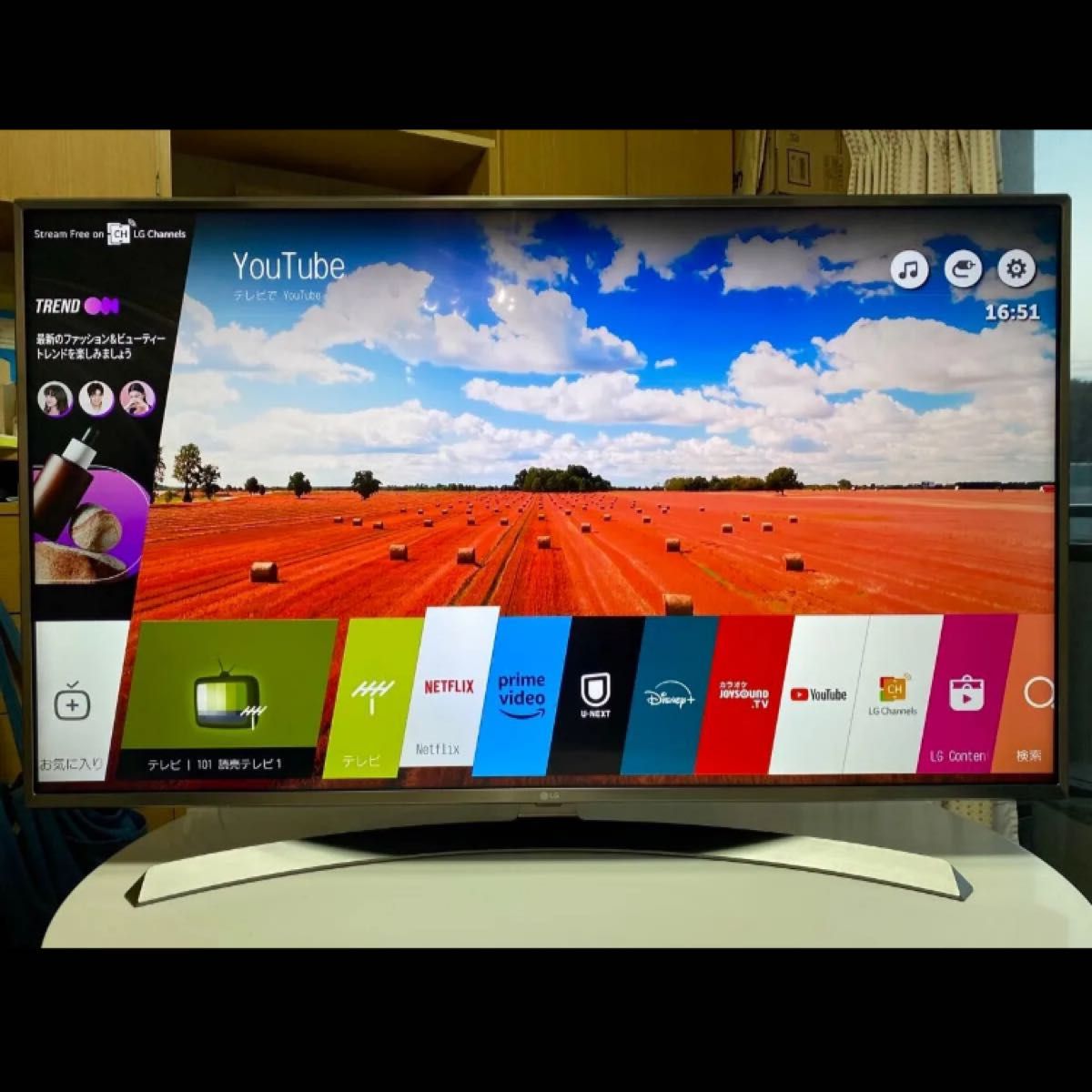値下げ交渉歓迎4Kパネル,動画アプリ49インチ液晶テレビ LG 49UJ6500 値下げ交渉歓迎【4Kパネル 動画アプリ】49インチ液晶テレビ LG