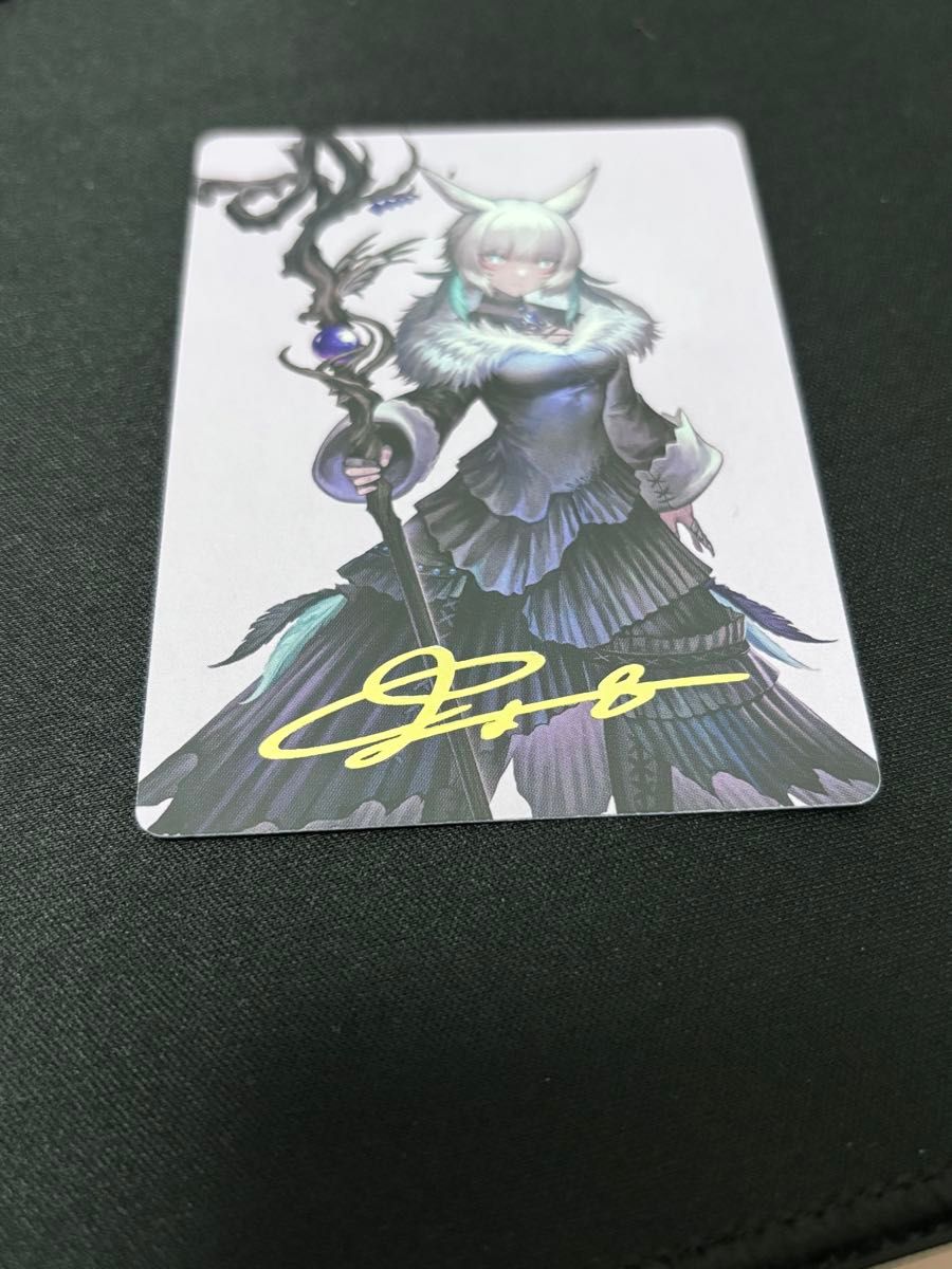 ファイナルファンタジー イラストコレクション サイン 3枚セット MTG MTG ファイナルファンタジーXI イラストコレクション 魔女 ヤ