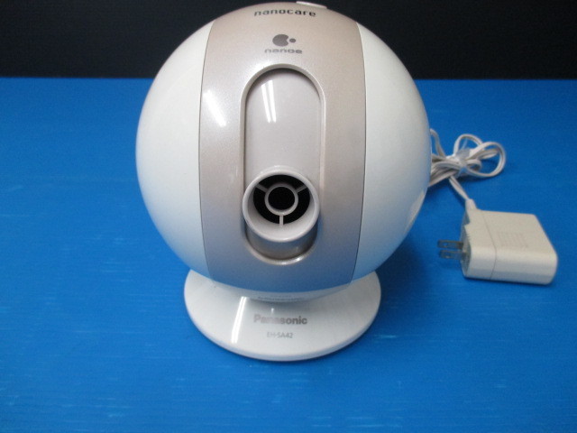 【手軽に美肌ケア】 ★ パナソニック ★ デイモイスチャーケア ナノケア EH-SA42 マイナスイオン 通電確認済 ゴールド調 卓上