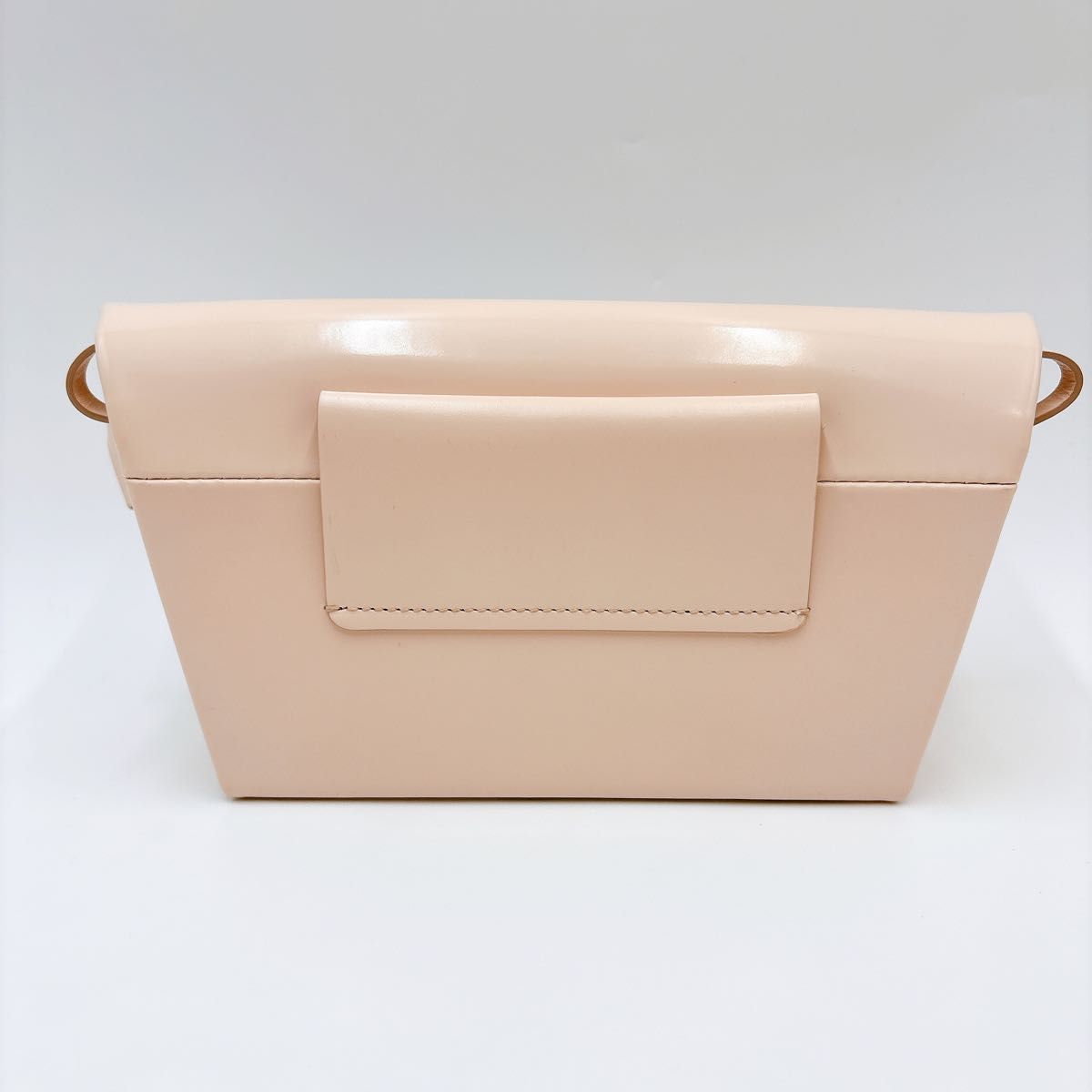 Martin Margiela ベージュ レザー クラッチ ショルダーバッグ 極美品 メゾンマルジェラ スナッチド 2way スモール チェーン