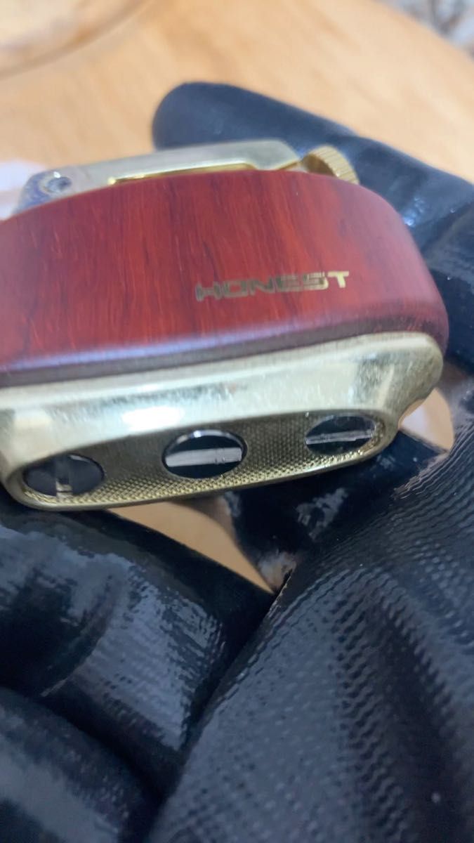 新品 オイルライター レトロ 押すだけ点火 HONEST 赤色