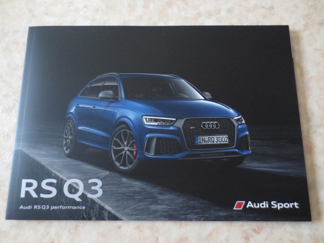 アウディＲＳQ3　希少本カタログ・価格表＆諸元表付・新品絶版カタログ・ＡＵＤＩＳＰＯＲＴ・クワトロ・ドイツ車ファンに_素晴らしいコンディションです