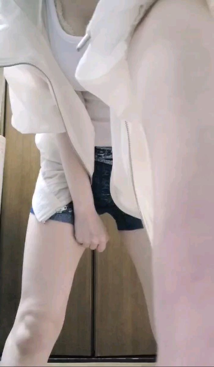 ネイビー フェイクデニム柄 ショートパンツ ホームクリーニング済み