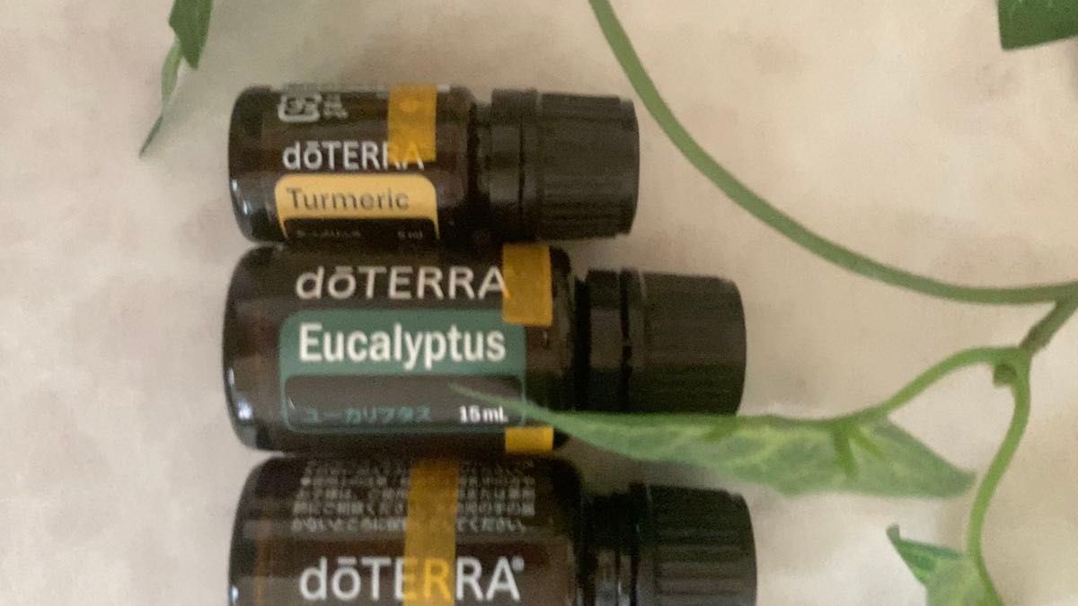 【中古】doTERRA お試しお気に入りエッセンシャルオイル 8種類 マジョラム、オンガードあり