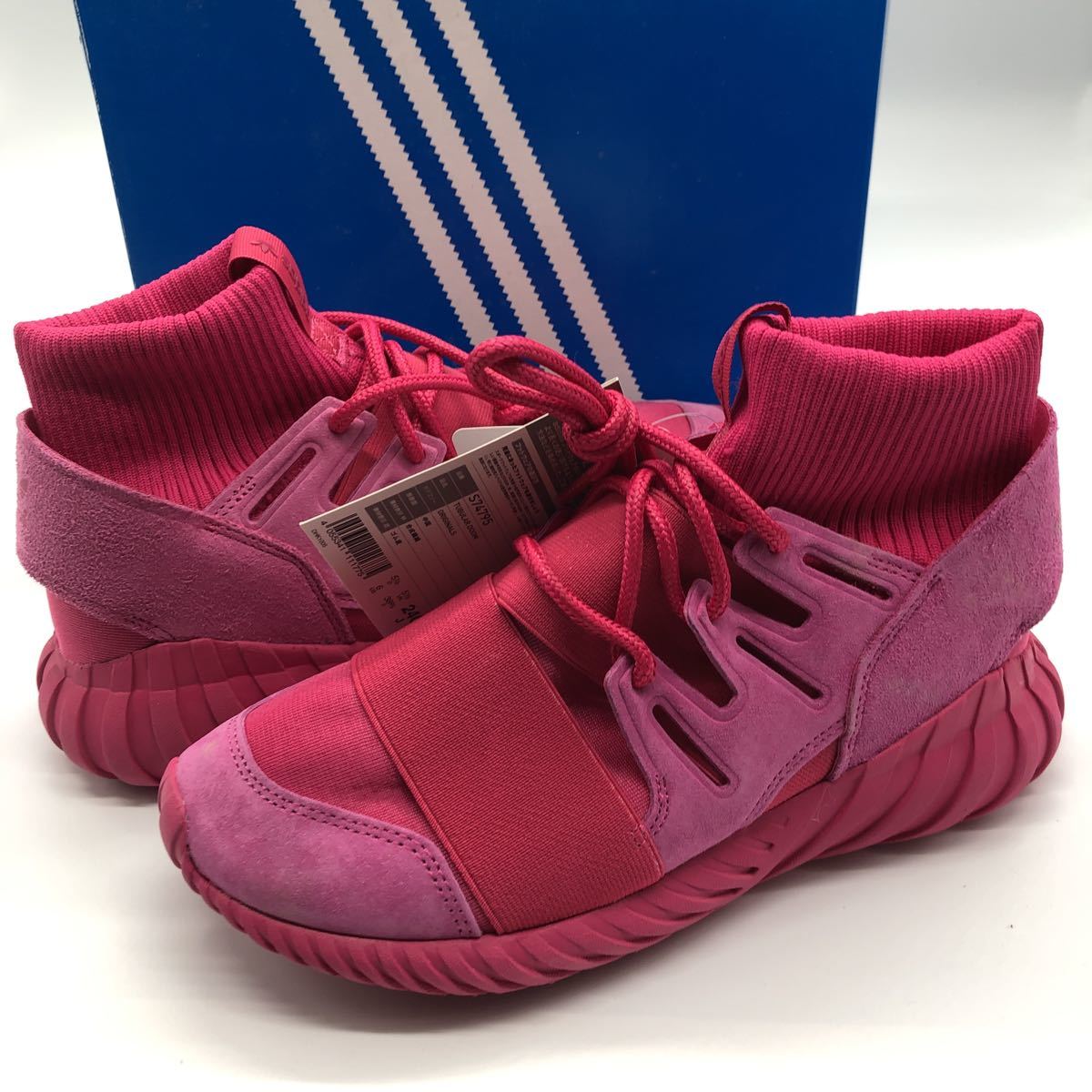 国内正規品 未使用 ADIDAS TUBULAR DOOM PINK アディダス　チュブラードーム　ピンク　レディース　24cm S74795