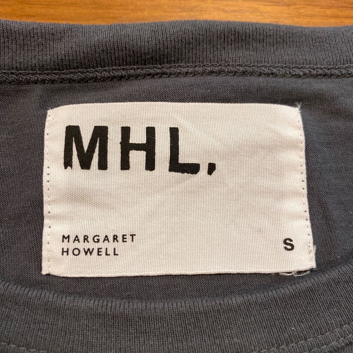 【美品】 MHL. 半袖Ｔシャツ　マーガレットハウエル　ロゴＴシャツ　レディース　Sサイズ　グレー