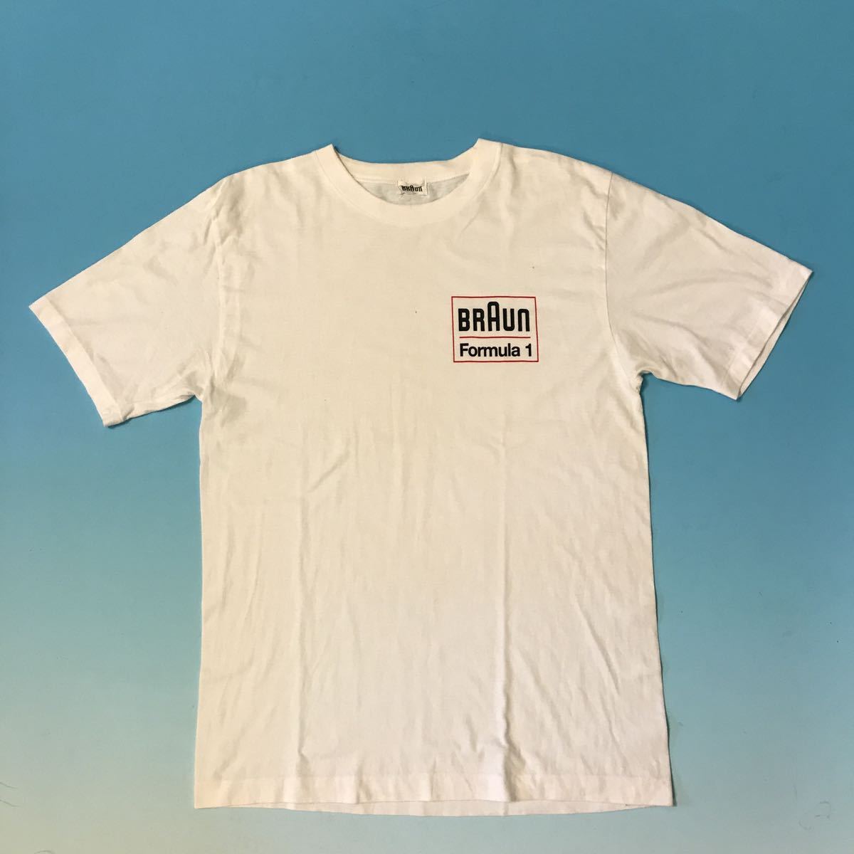 【古着・点シミあり・クリーニング済】送料無料 F1 ブラウン・フォーミュラ1 Tシャツ　ティレル・ホンダ　BRAUN Formula 1_画像1