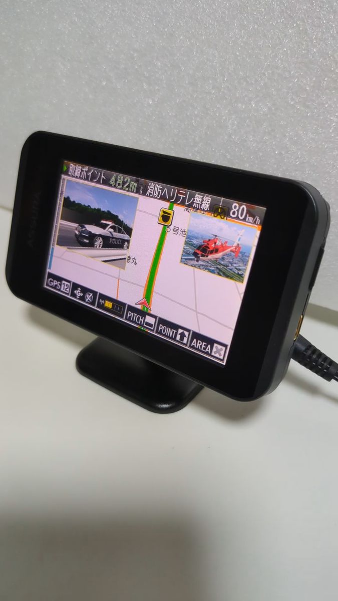 セルスター GPSレーダー探知機 AR−101LA 動作確認済み 3.5インチタッチパネル データ最新 フルセット 即使用可能