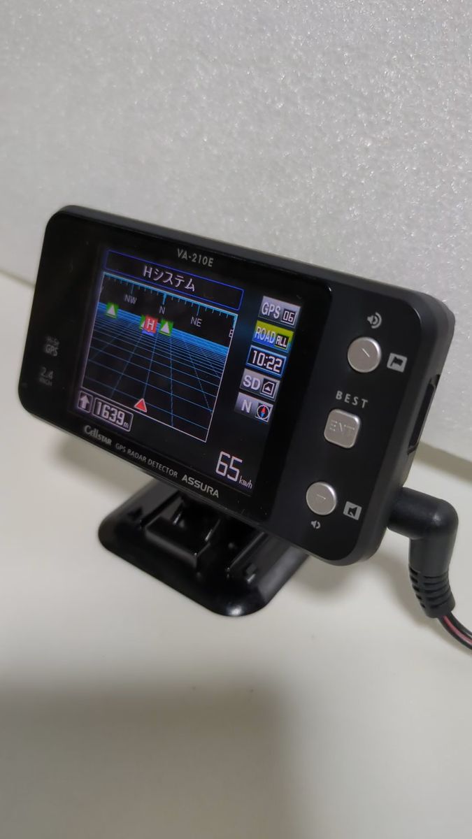 セルスター GPSレーダー探知機 VA-210E 動作確認済 ASSURA データ最新 マイクロSD付き フルセット 即使用可能