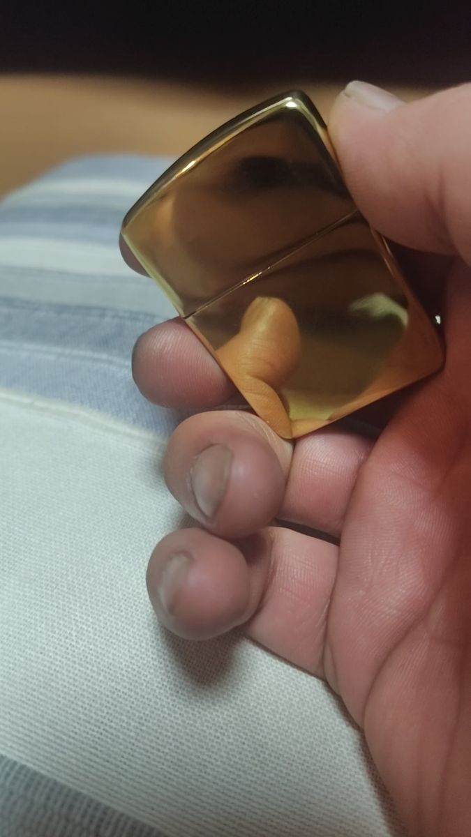 新品未使用チューニングZIPPO1941レプリカ半鏡面ソリッドブラス真鍮無垢