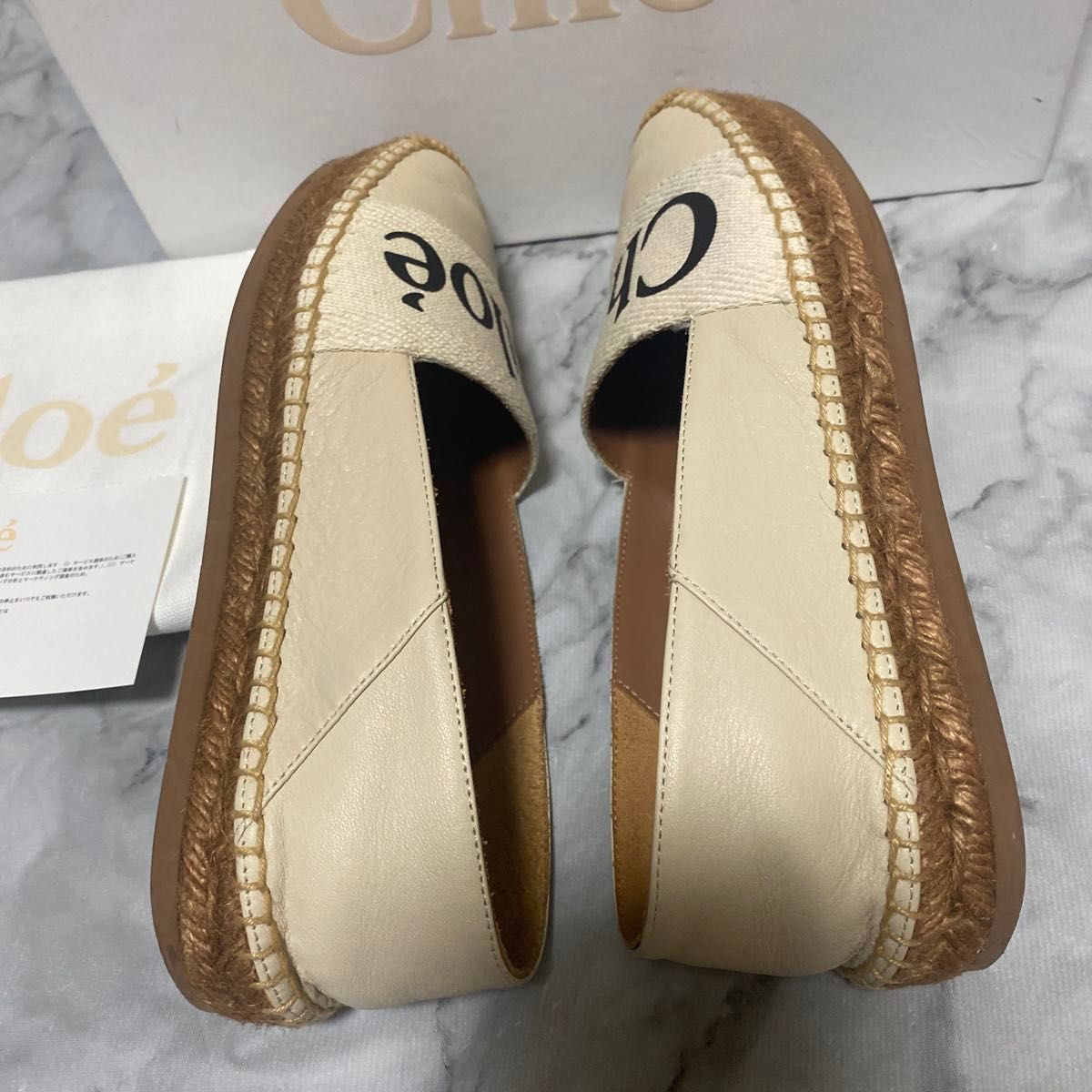 【関税込み】Chloe ベージュ Pary エスパドリーユ 美品 Chloeエスパドリーユ ベージュ36|Yahoo!フリマ(旧PayPay